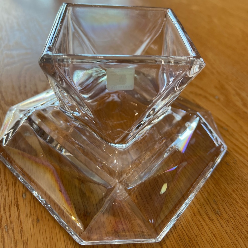 Partylite Retired Reversible Crystal Candle Holder - Picture 10 of 13